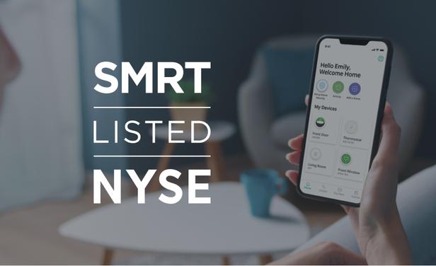 Resident app on smartphone with SMRT NYSE listed logo