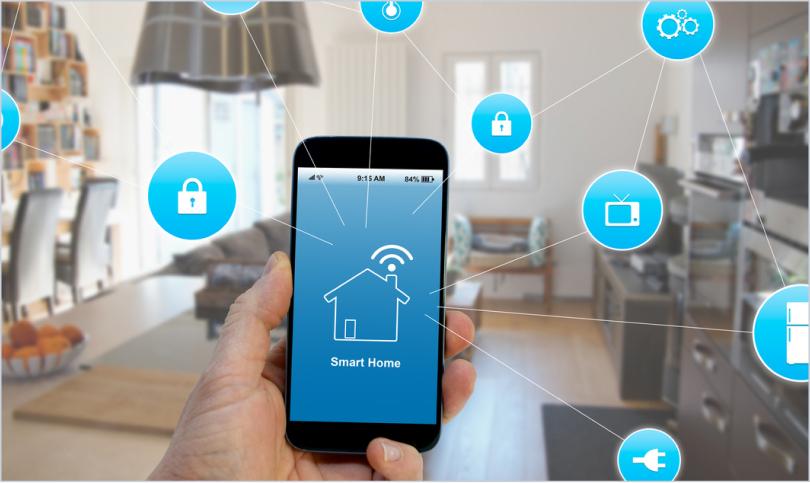 smart phone app with smart devices connecting to it
