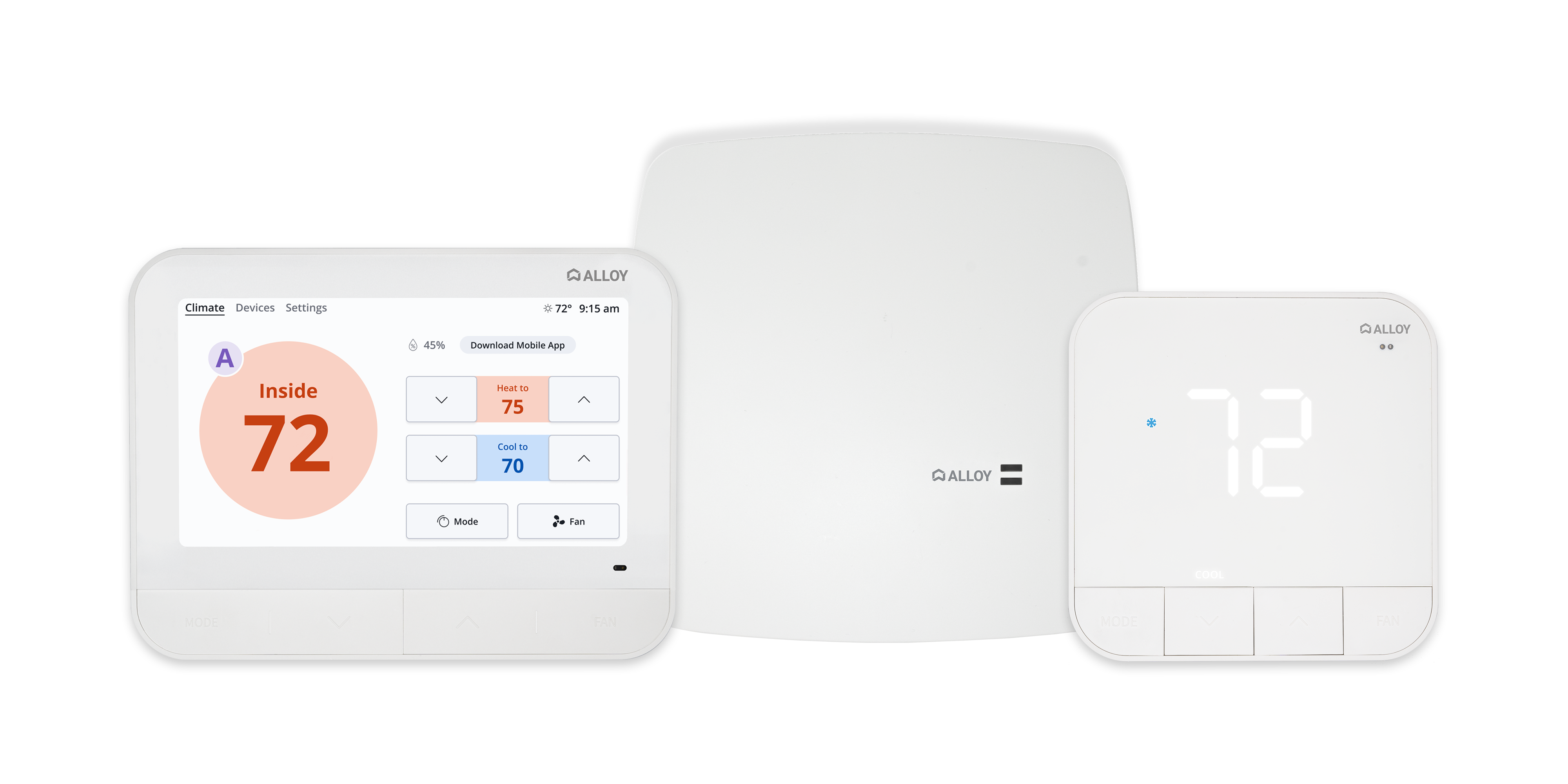 Alloy SmartHome hub options offered by SmartRent