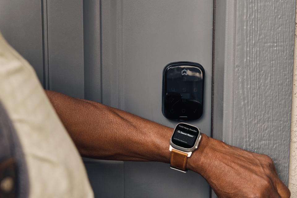 Person unlocks a Smart Lock using their access code